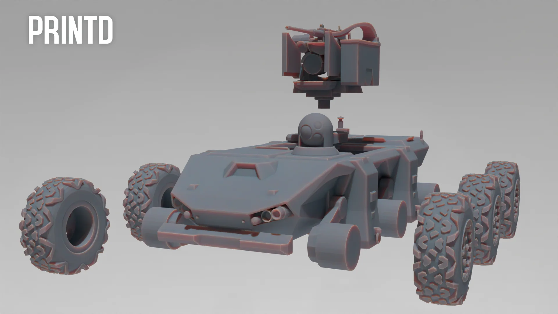UGV Defence Vehicle - Modern Warfare Wargame Hobby Resin Scale Models product image (2)
