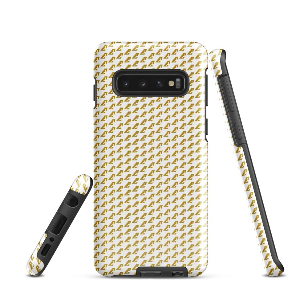 Ultra-Tough Case for Samsung® - Two-Tone Gold Tailfin Design product image (1)