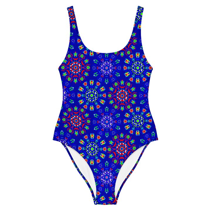 All-Over Print Floral Orbs One-Piece Swimsuit product image (2)
