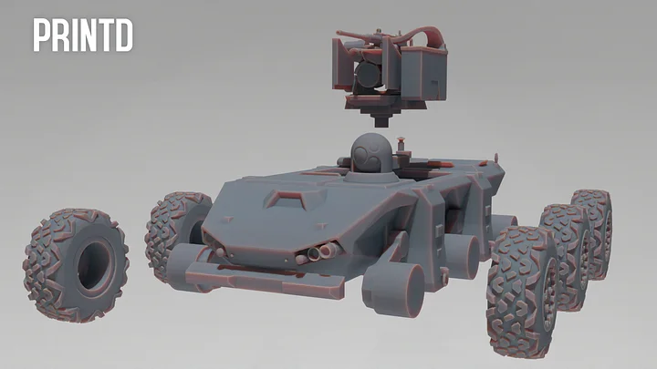 UGV Defence Vehicle - Modern Warfare Wargame Hobby Resin Scale Models product image (2)