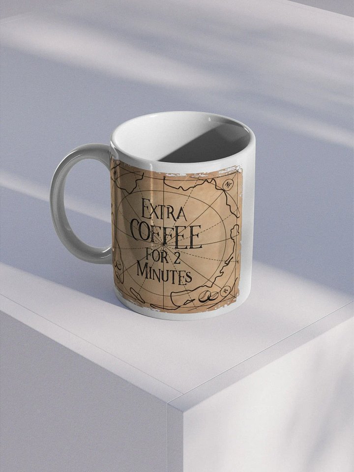 Extra Coffee for 2 Minutes Treasure Map Mug product image (1)