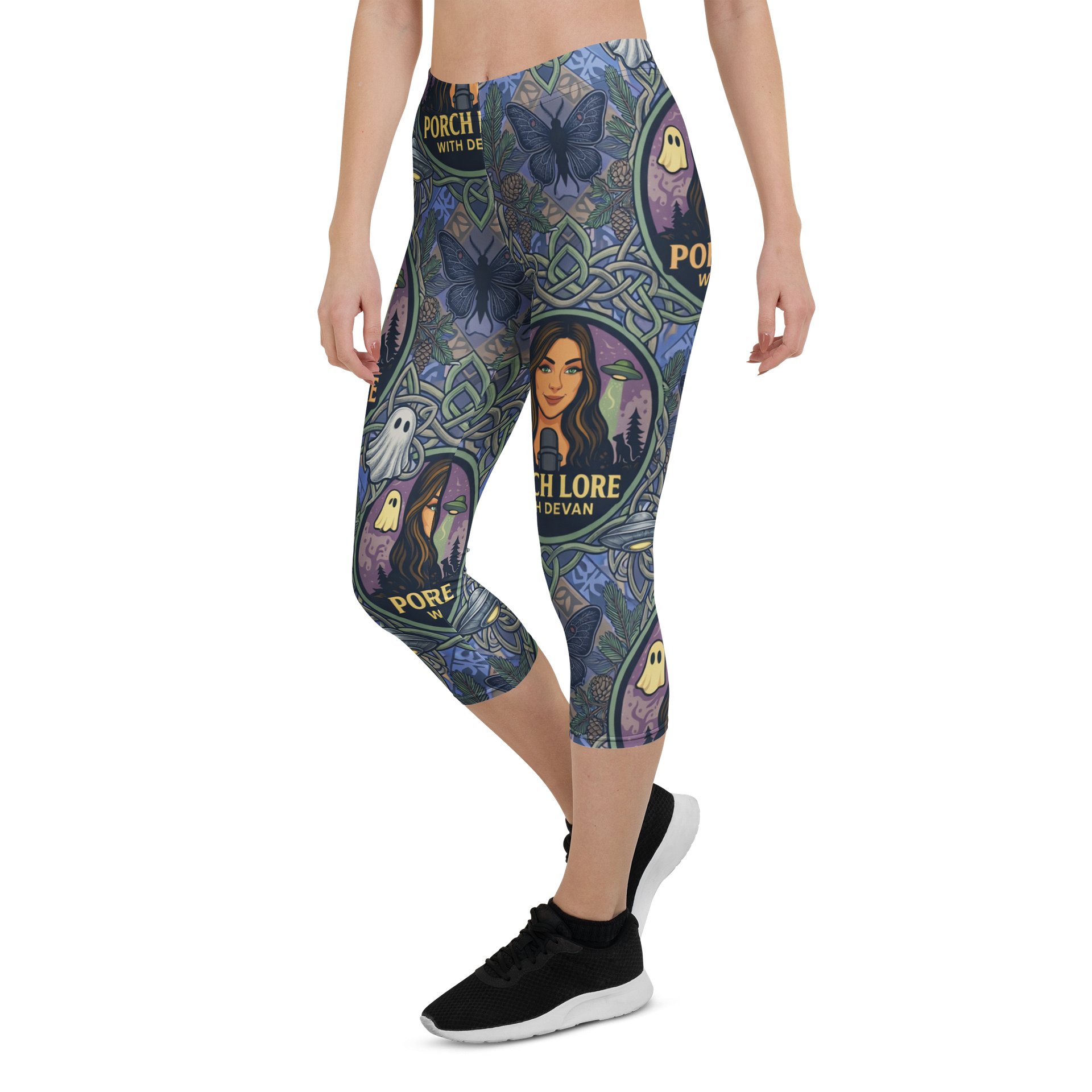 PORCH LORE DEVAN PERIWINKLE MOTH LEGGINGS product image (5)