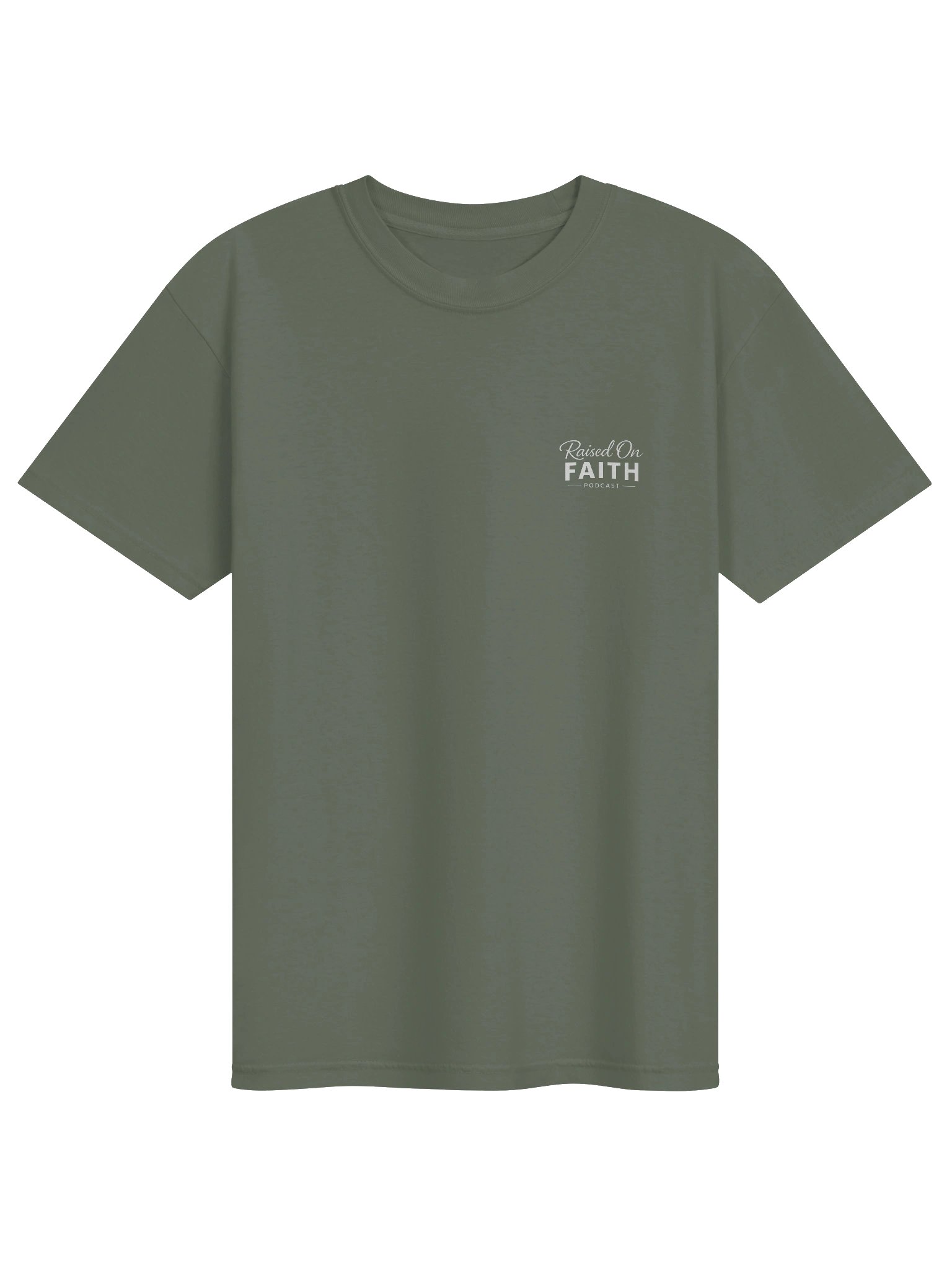 Raised on Faith Tee - Green/White product image (1)