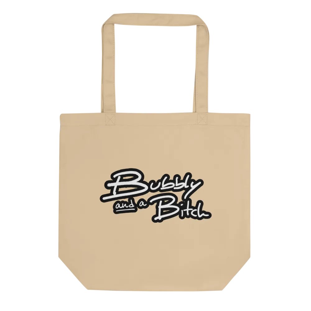 Bubbly and a B*tch (lined design) tote bag product image (1)