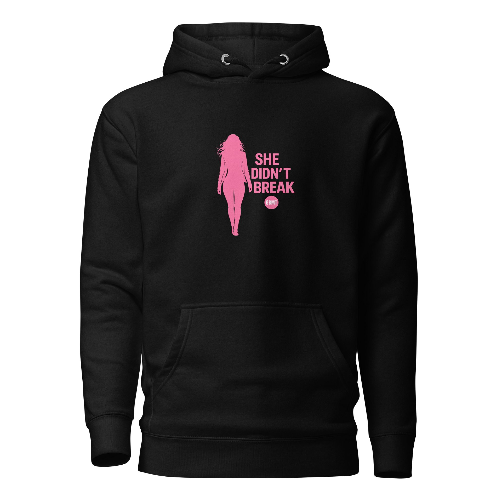 GBMT “She Didn’t Break” Signature Hoodie – Black Edition product image (1)