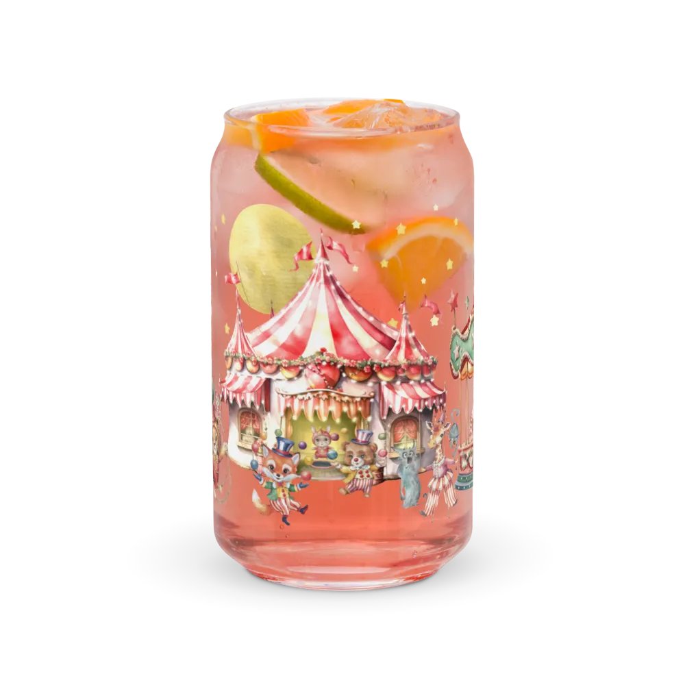 Midnight Circus Glass Can | 16oz – Whimsical & Elegant Drinkware product image (7)