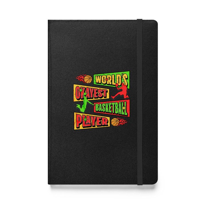 Worlds Okayest Basketball Player Hardcover Notebook product image (1)