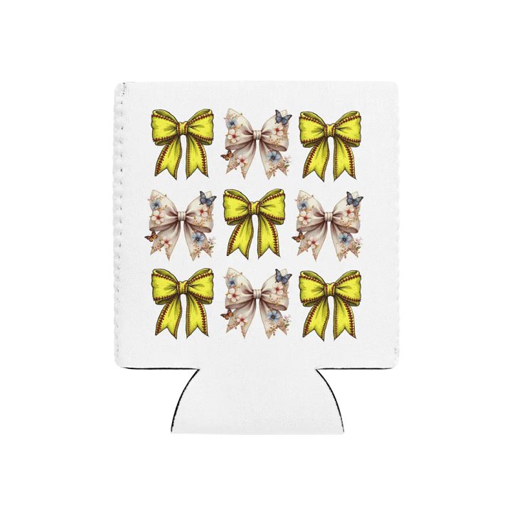 Spring Bows Softball Butterfly Breeze Can Cooler product image (1)