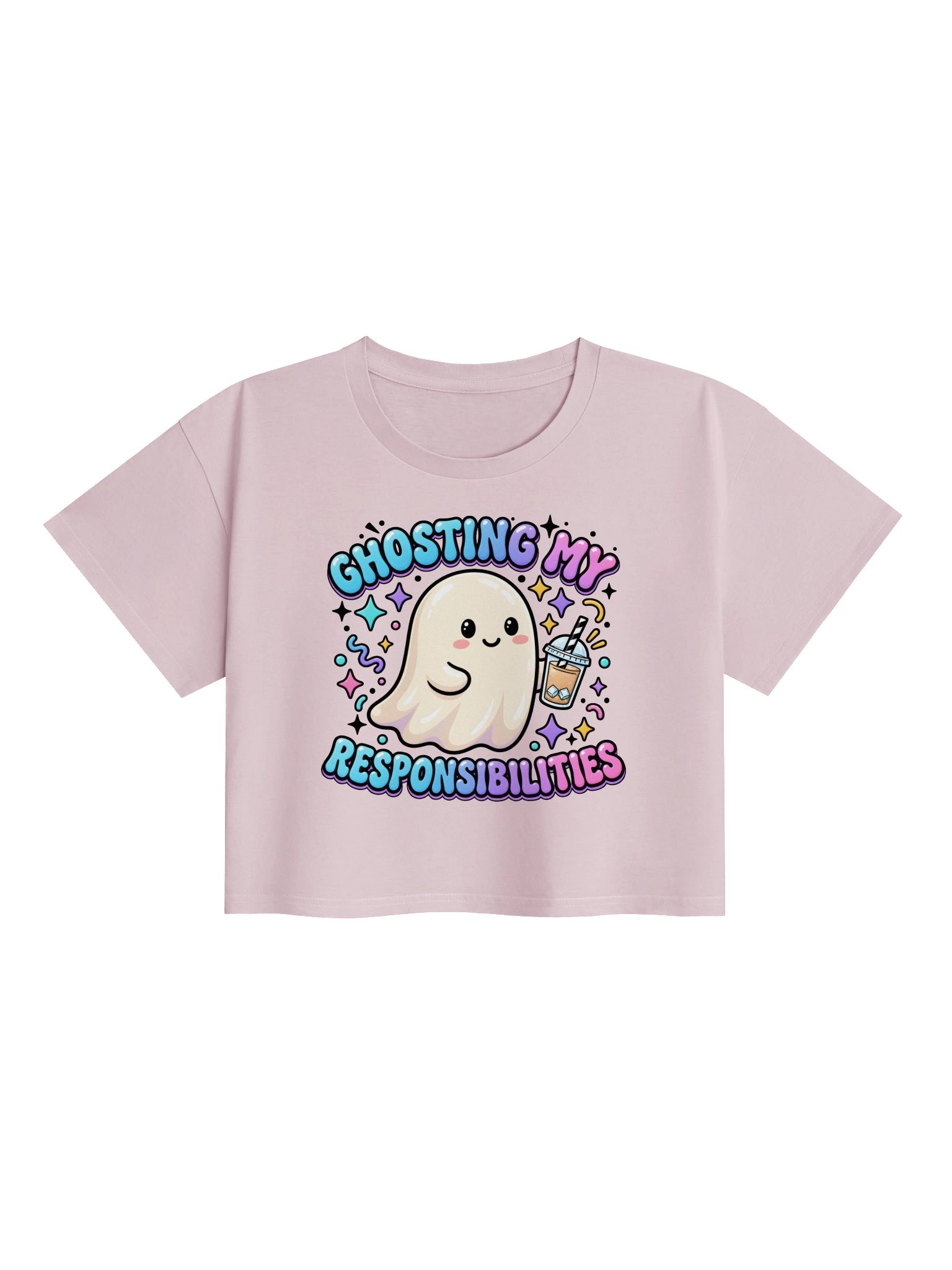 Ghosting My Responsibilities Halloween Crop Top product image (25)