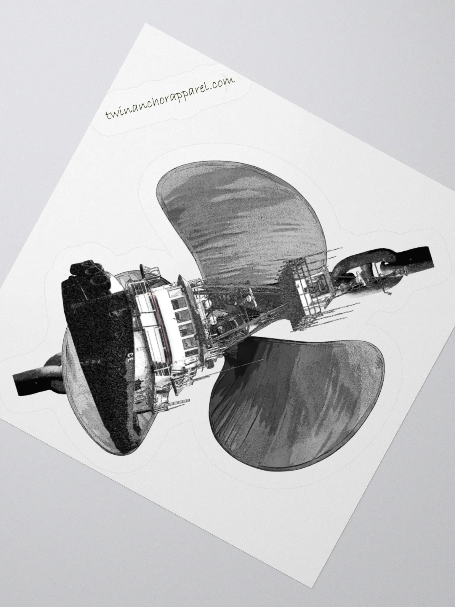 Three blade prop Cain Tug CE Kiss Cut Stickers product image (8)