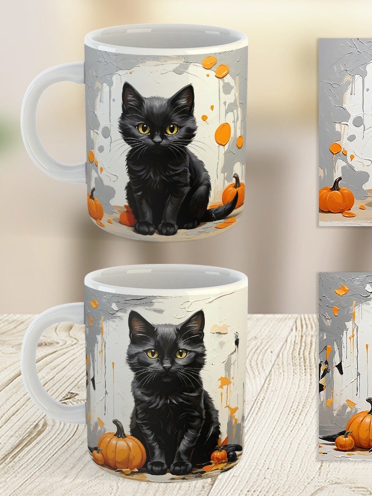 Witches Whisper Black Cat Mug product image (10)