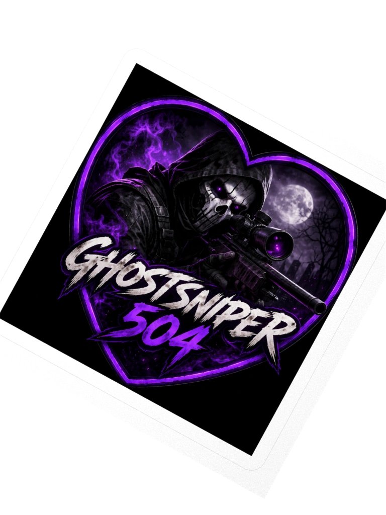 ghostsniper heart sticker product image (2)