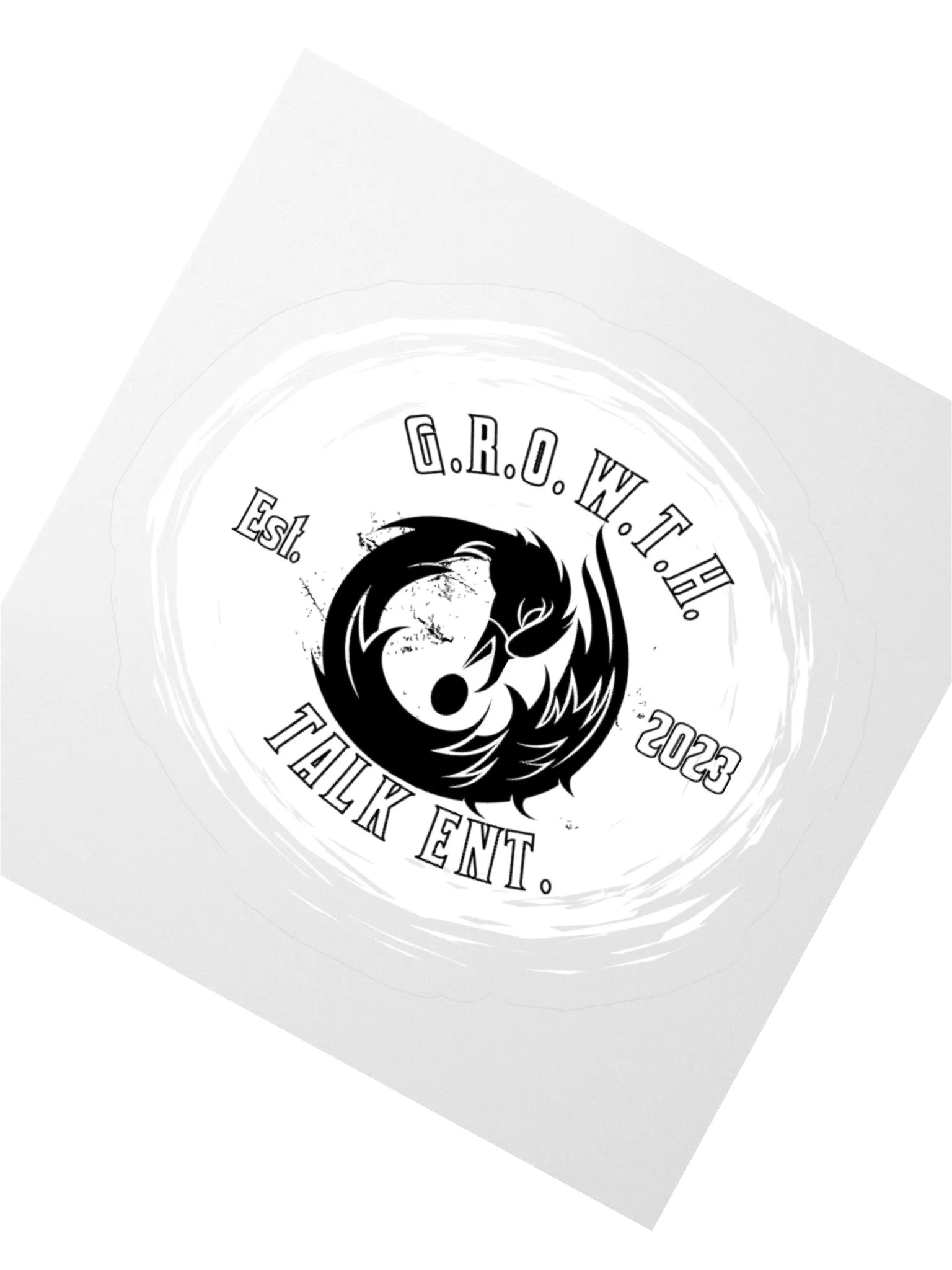 G.R.O.W.T.H. Talk Sankofa Sticker (white) product image (2)