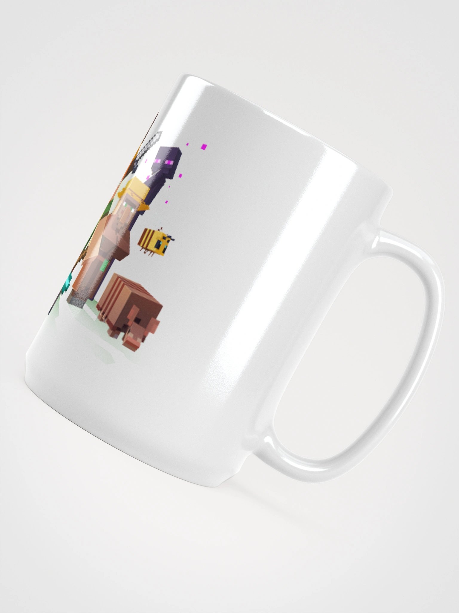 Minecraft White Glossy Mug product image (4)