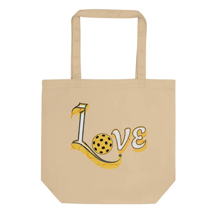Love Pickleball Inspired Eco Tote Bag product image (1)