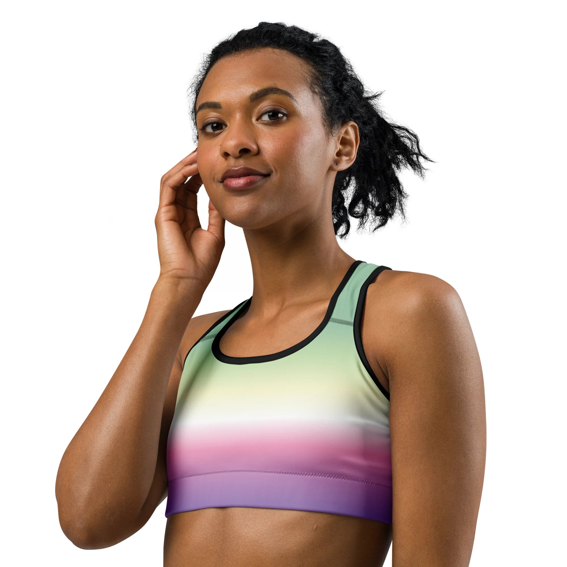 Genderfae Pride Gradient Sports Bra product image (2)