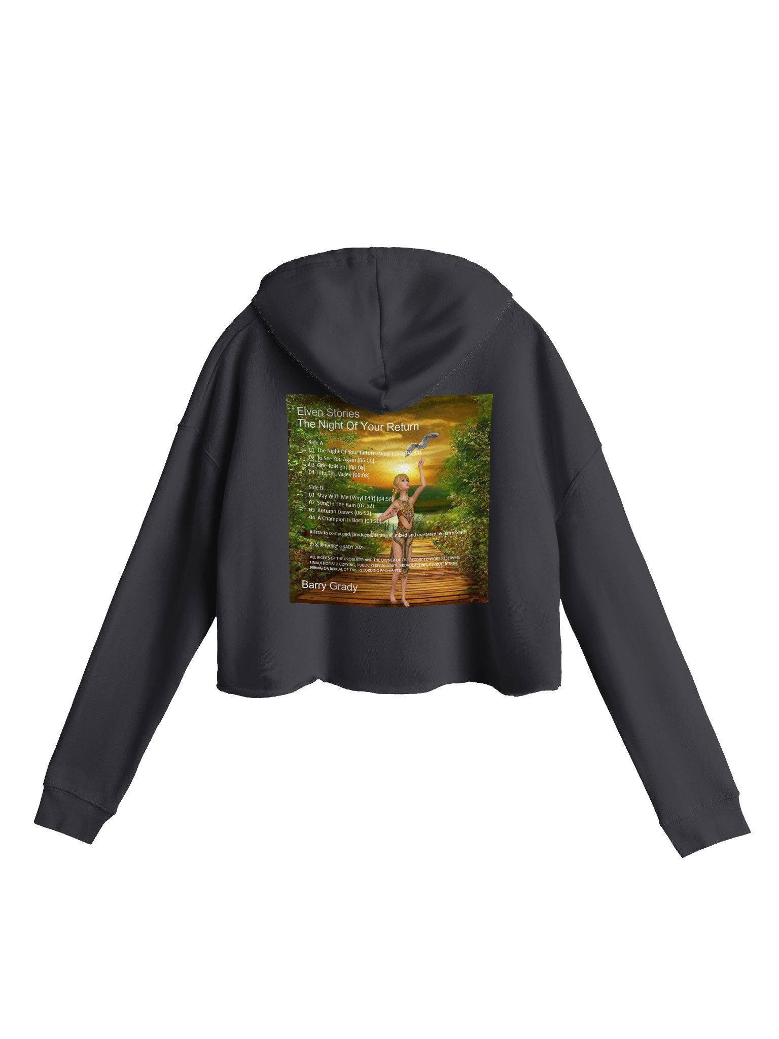 'Elven Stories - The Night Of Your Return' Women's Cropped Hoodie product image (8)