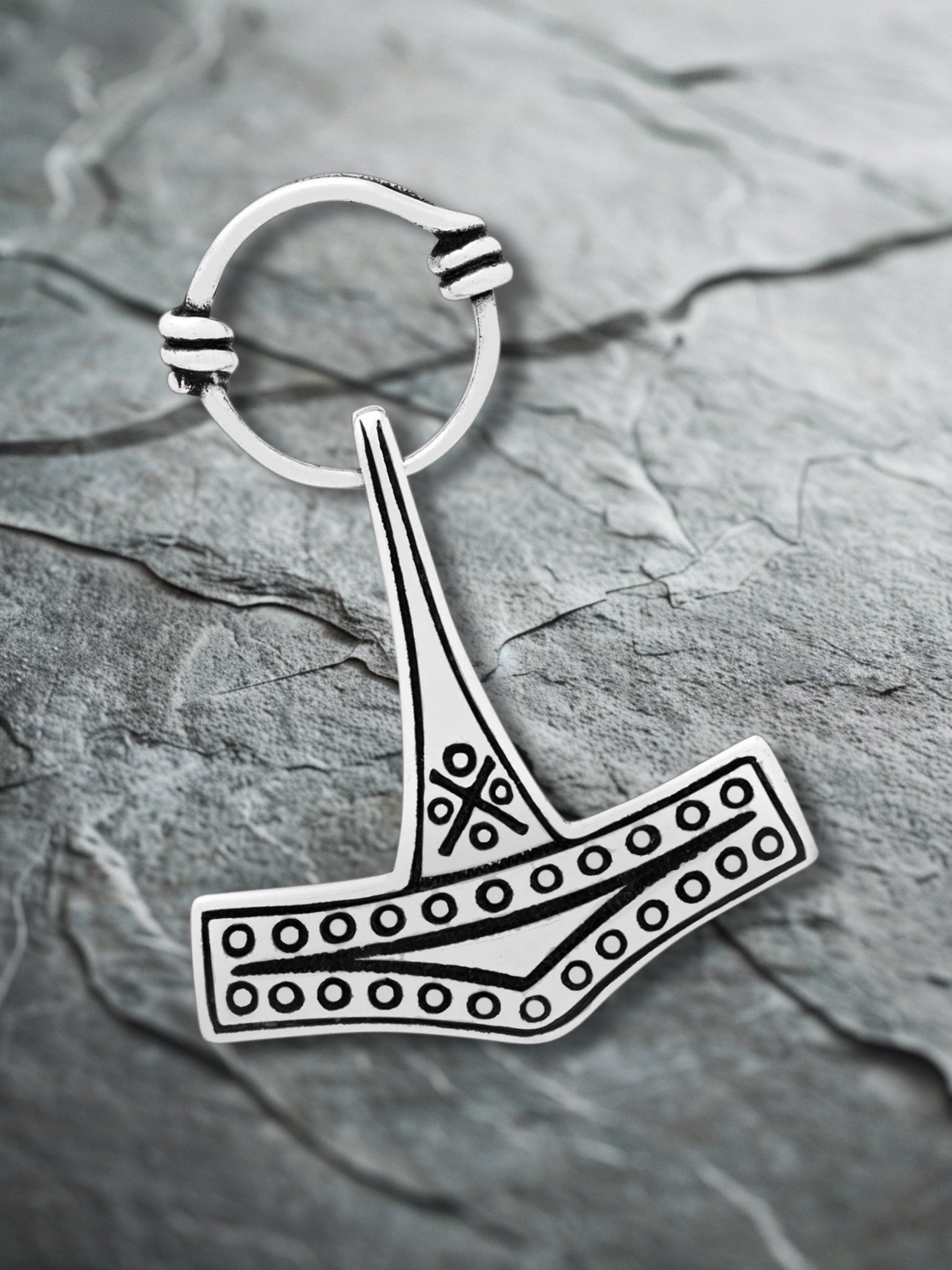 Mjölnir – Bornholm Thor’s Hammer Pendant in Sterling Silver product image (1)