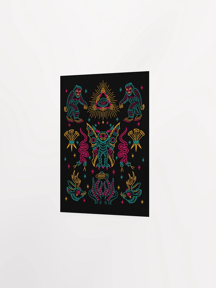 Cryptids Neon Poster product image (2)