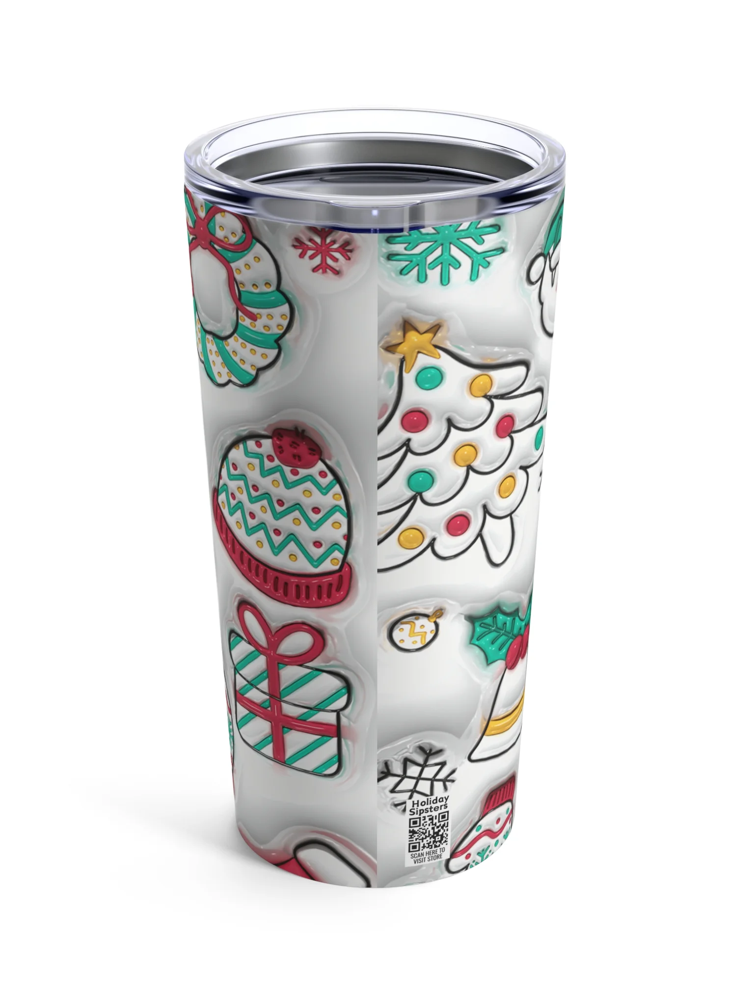 Cheerful Drops Holiday Stainless Steel Tumbler product image (3)