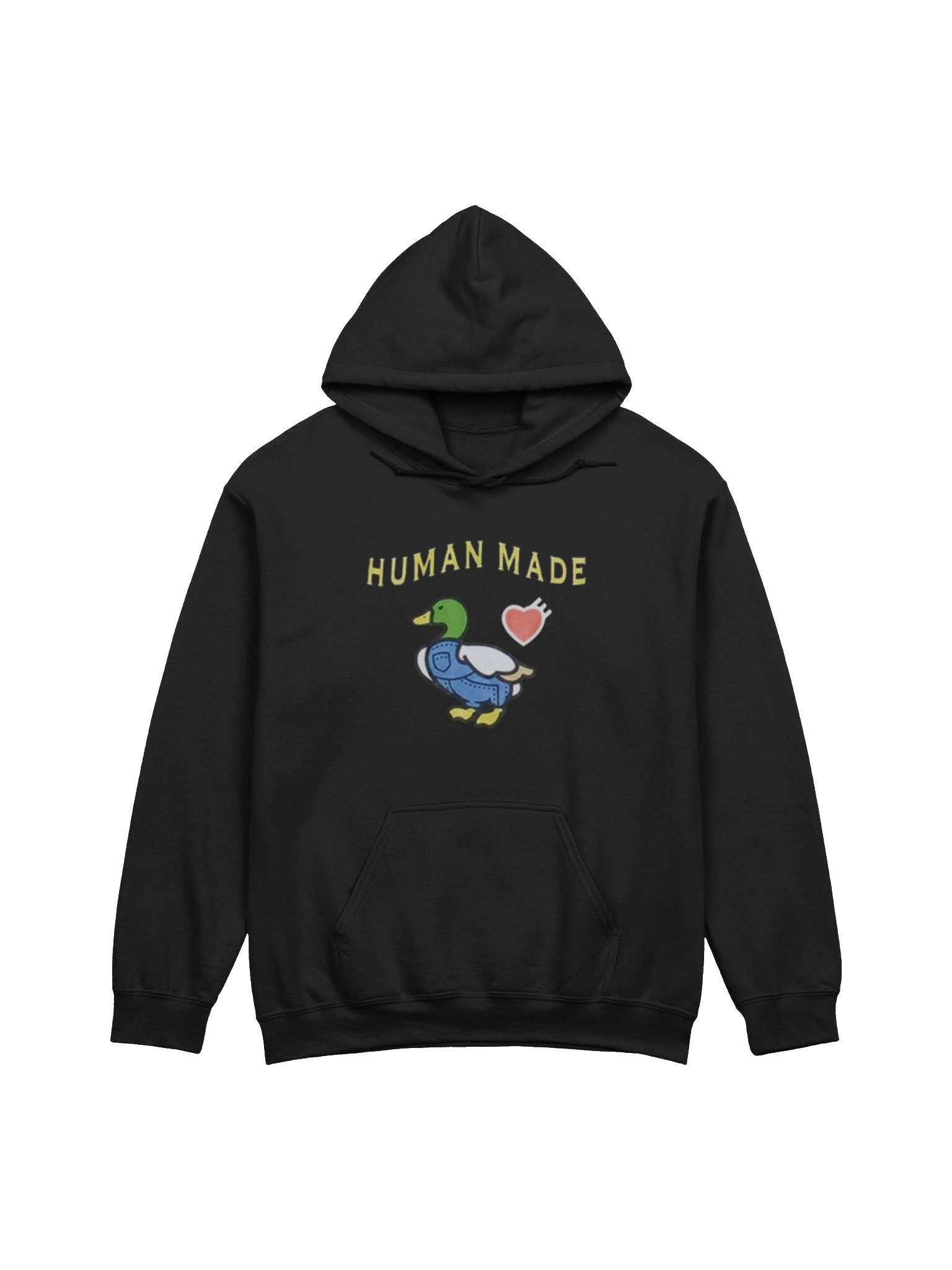 Human Made Duck Graphic Black Hoodie with Back Text Print product image (1)