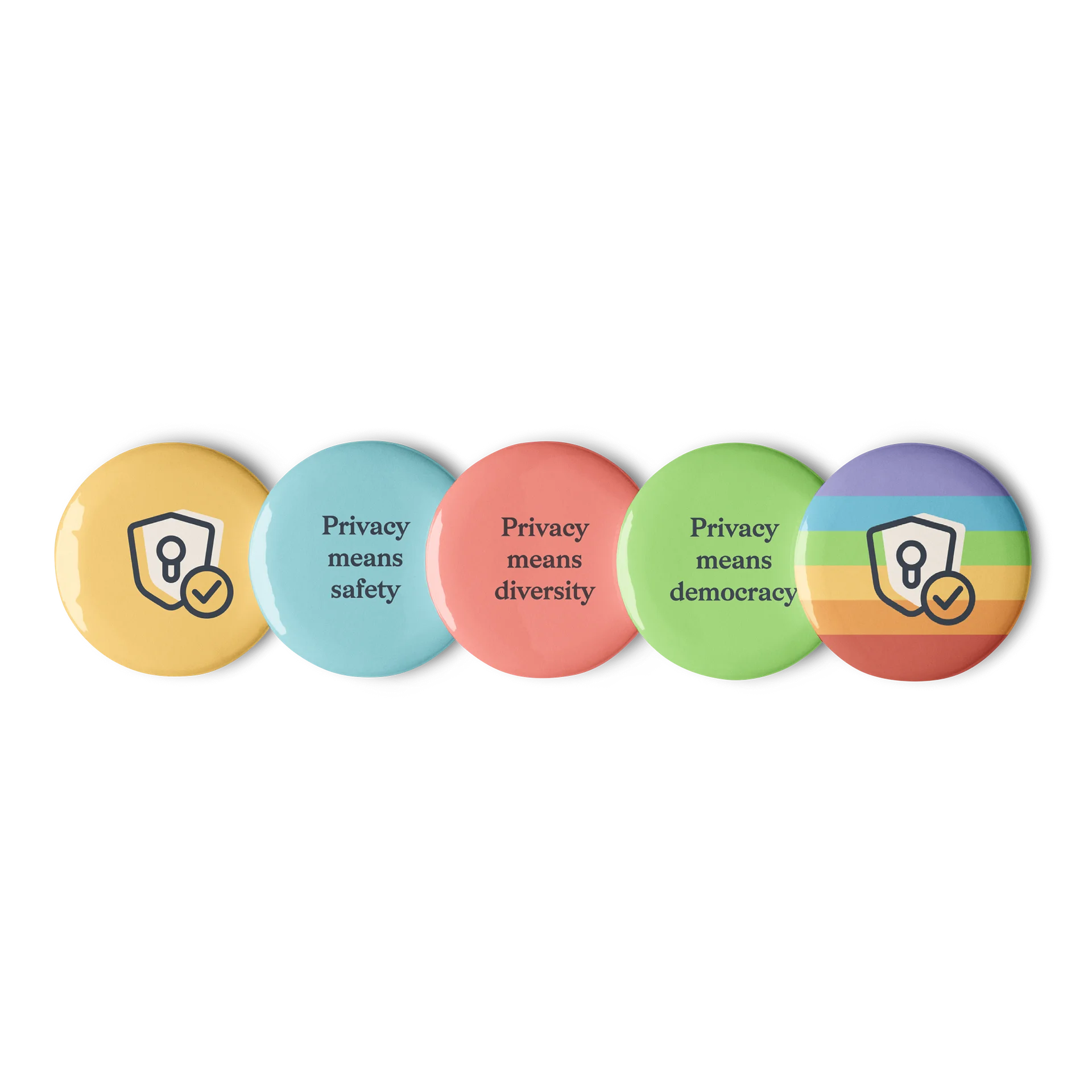 Privacy Means Many Things - Button Set 1 product image (1)