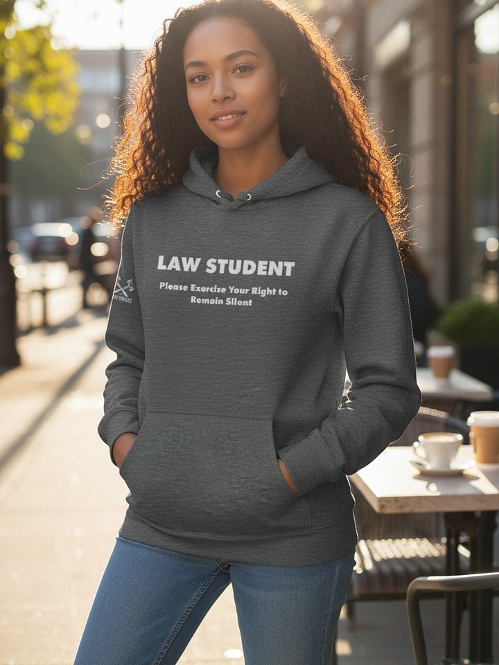 Law Student - Hoodie - Remain Silent product image (1)