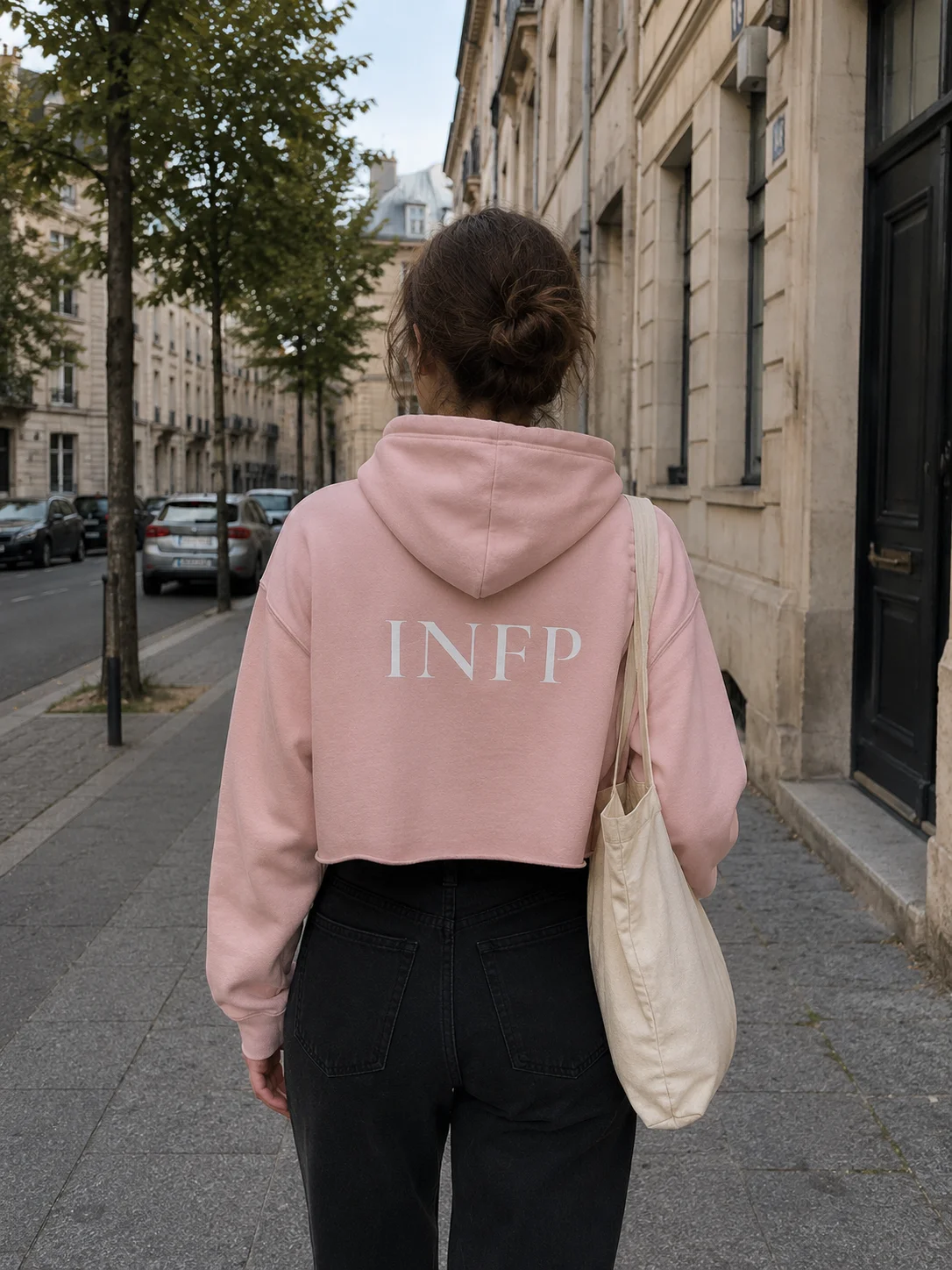 INFP Women’s Crop Hoodie – The Mediator | 77Scenarios product image (1)