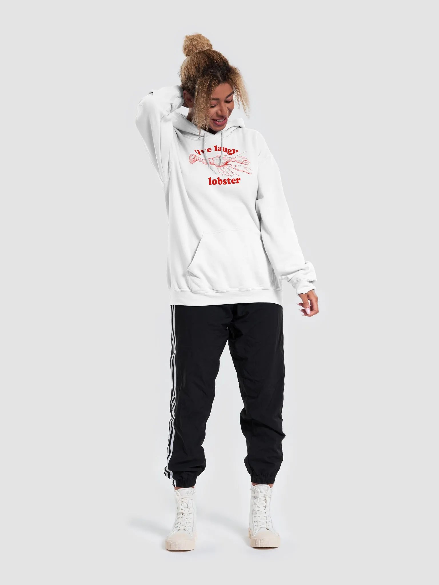 live laugh lobster Hoodie product image (5)