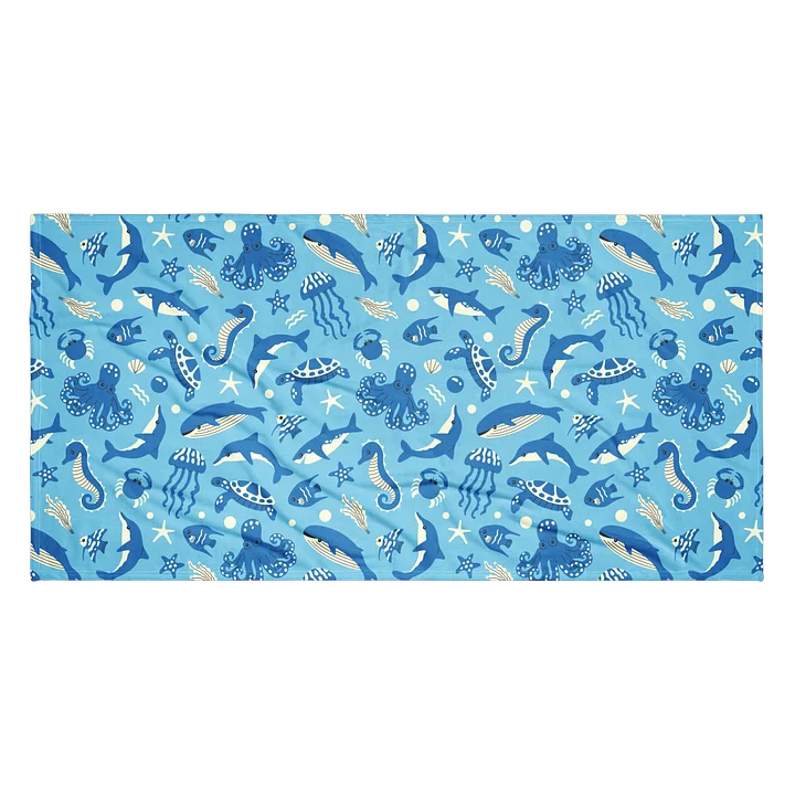 Vibrant Ocean Life Beach Towel for Sun and Sand product image (2)