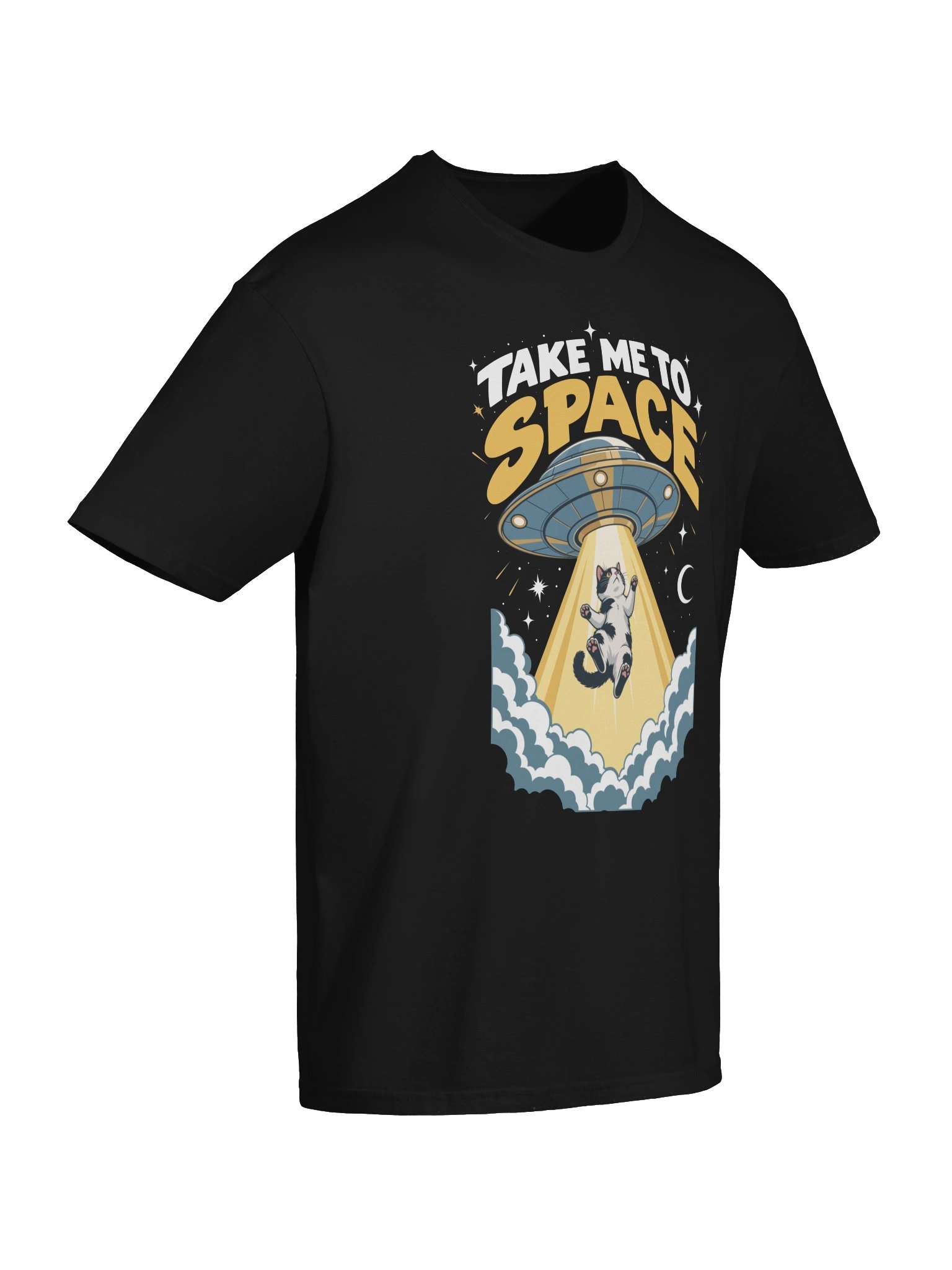 Take Me To Space Cow Cat Shirt product image (7)