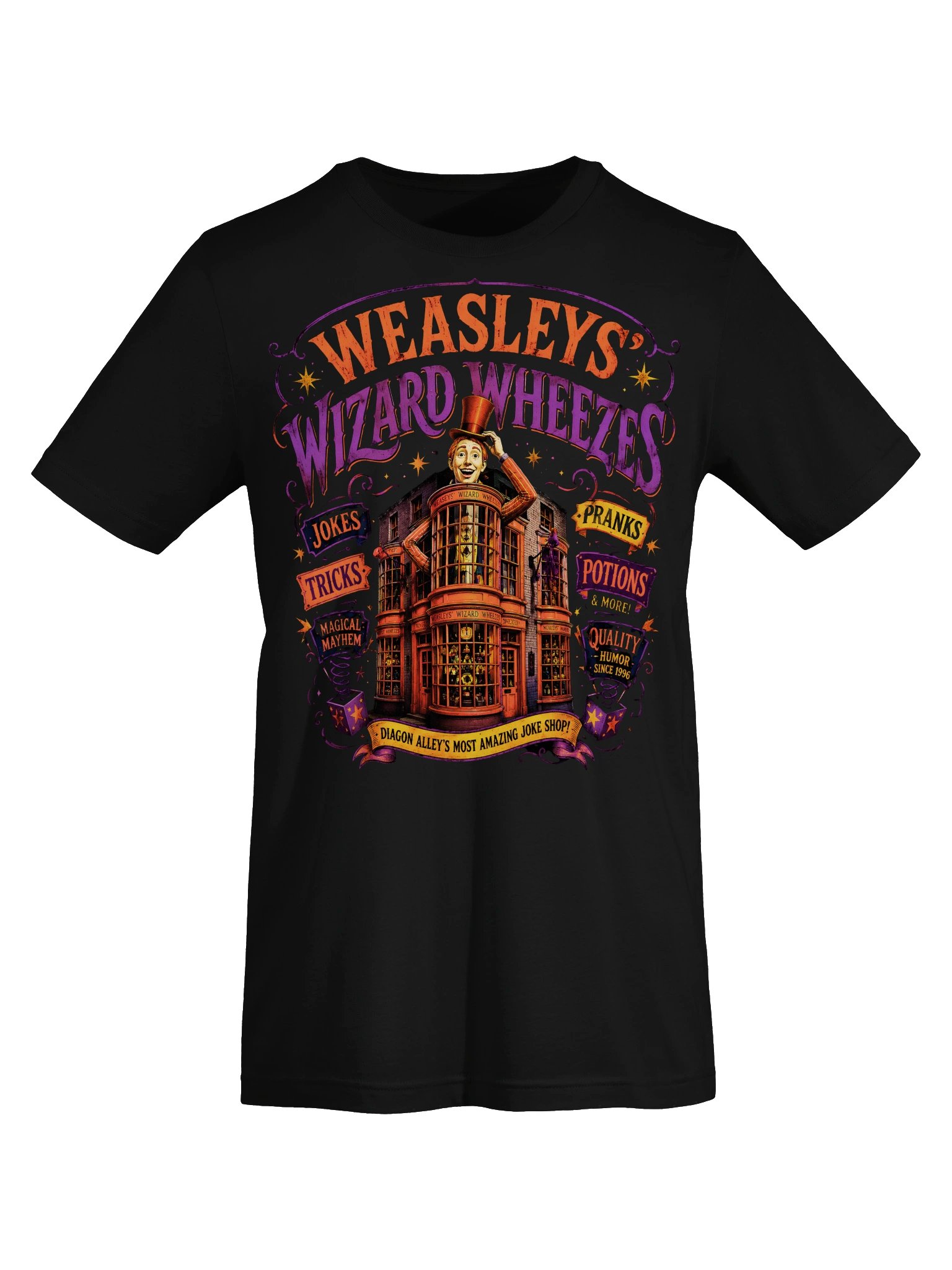 Weasleys’ Wizard Wheezes – Diagon Alley Magical Joke Shop T-Shirt product image (25)