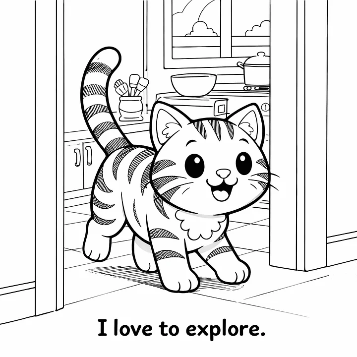 Whiskers the Cat’s Kitchen Adventure Coloring Book product image (2)