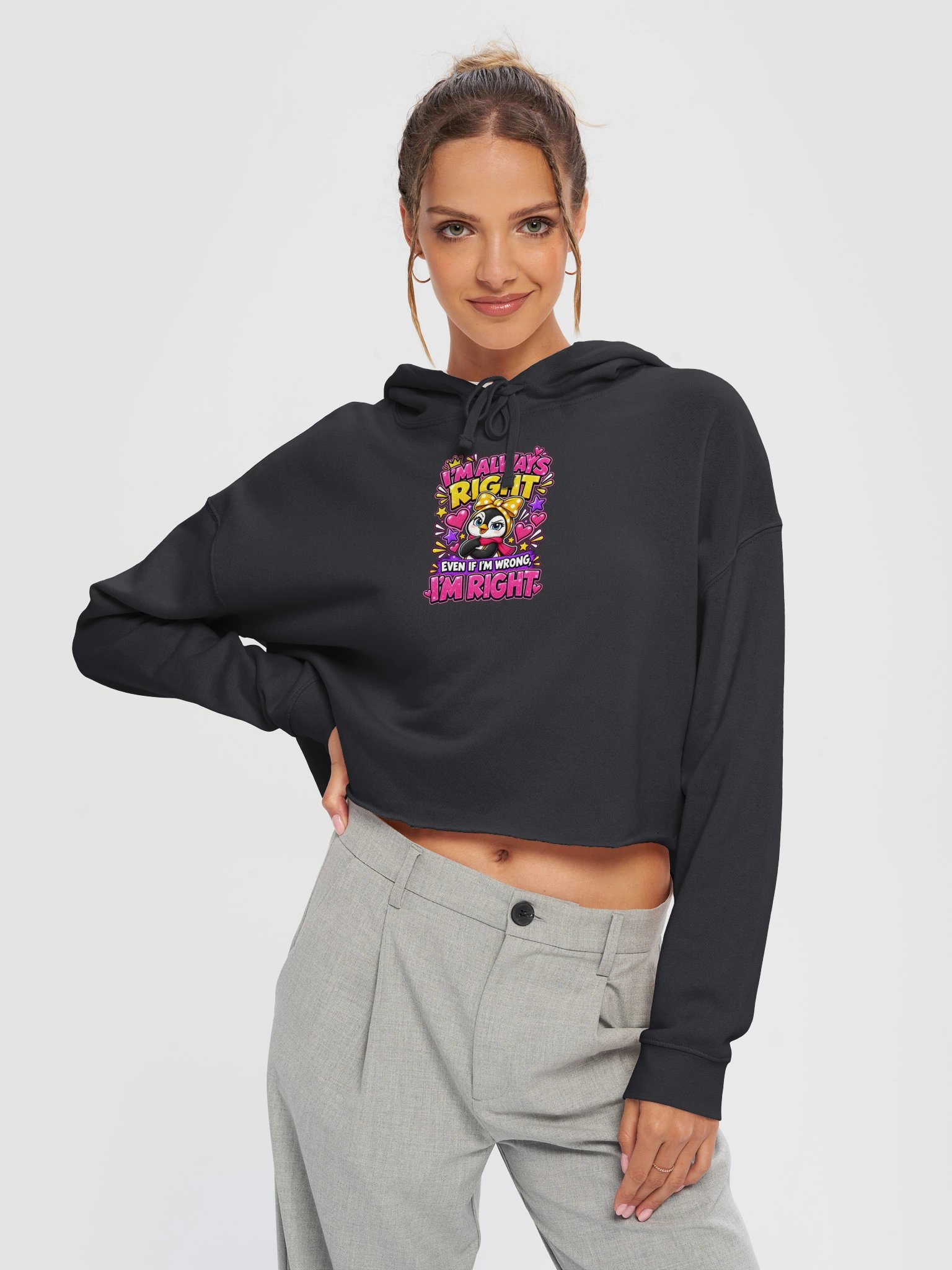 I’m Always Right Lulu Cropped Hoodie product image (5)