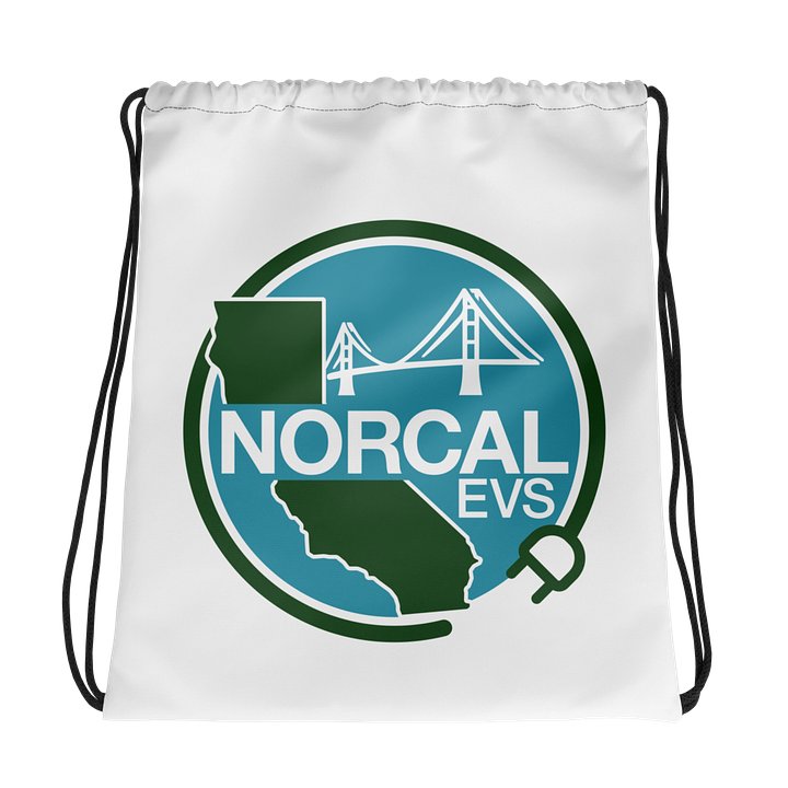 NorCal EVs All-Over Print Drawstring Bag product image (1)