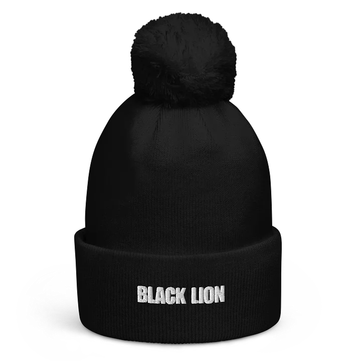 BLACK LION POM POM BEANIE product image (1)