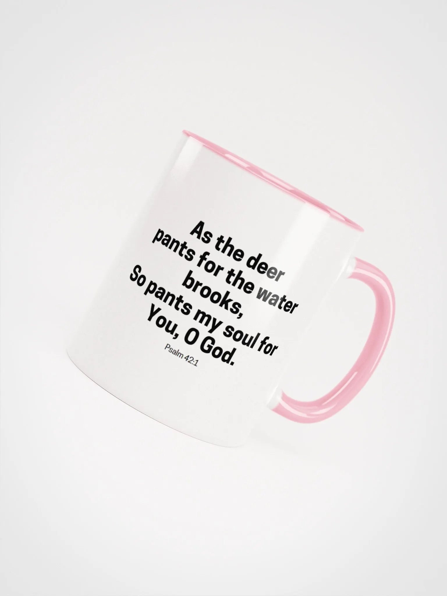 As The Deer Pants For The Water Brooks Psalm 42:1 Two-Tone Mug 11/15oz product image (4)