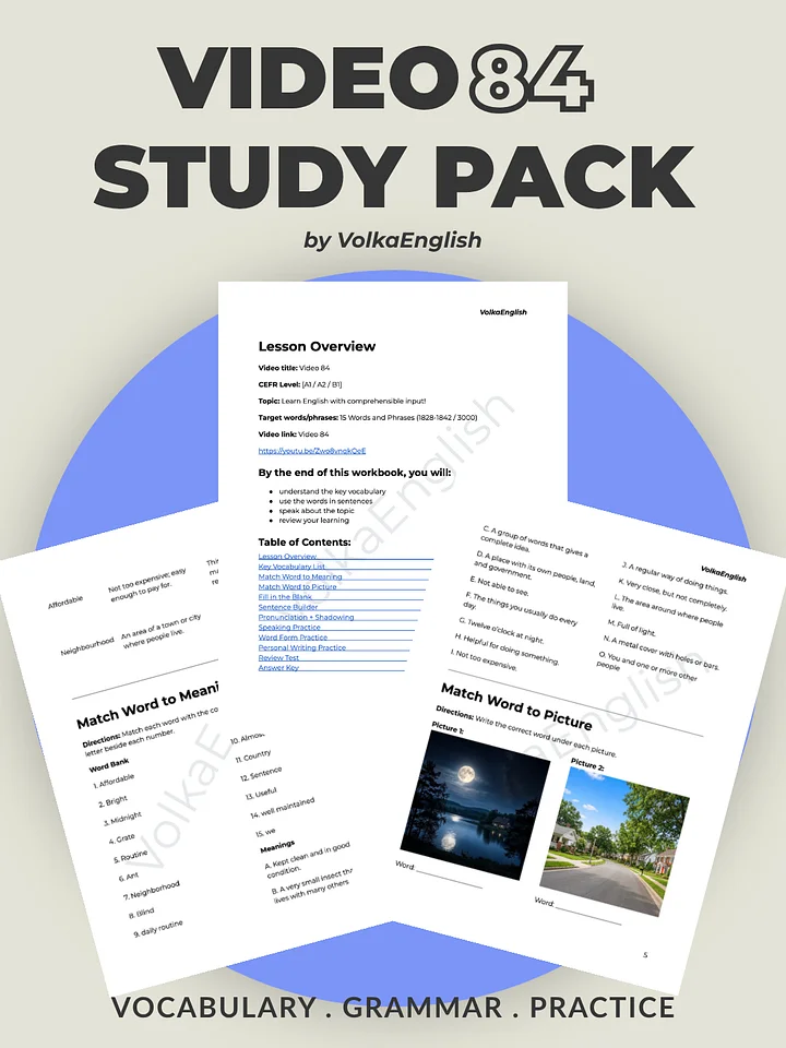 Video 84 Study Pack product image (1)