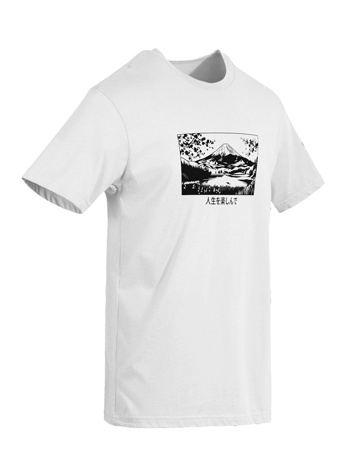 𝓝𝓲𝓰𝓱𝓽𝓓𝓻𝓮𝓪𝓶 ✕ Fuji 富士山 "Stencil Black" T-SHIRT - 𝓟𝓻𝓮𝓶𝓲𝓾𝓶 product image (2)