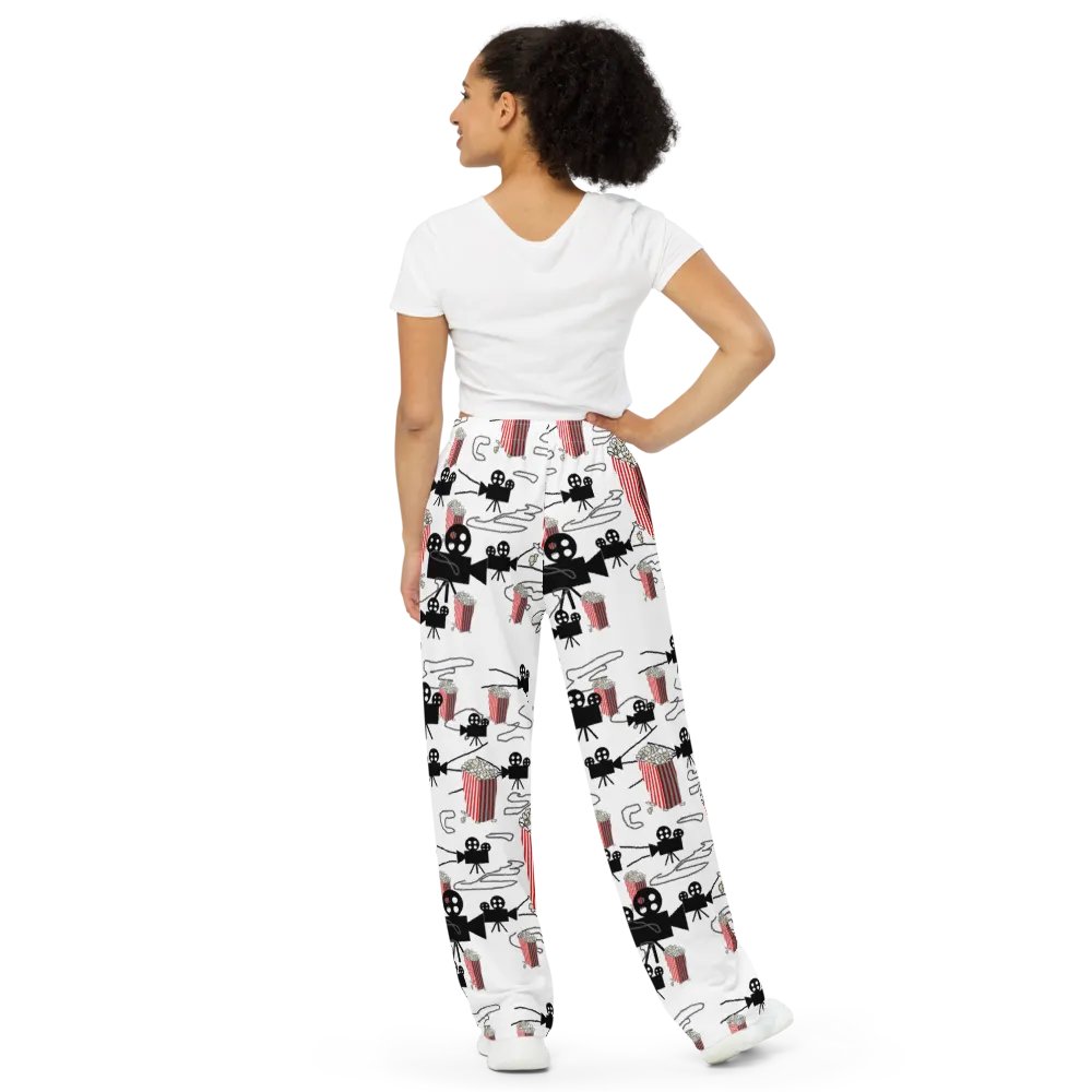 Movie Reels and Popcorn Wideleg Pants product image (9)