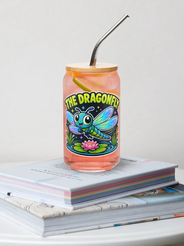 The Dragonfly - Can Shaped Glass product image (1)