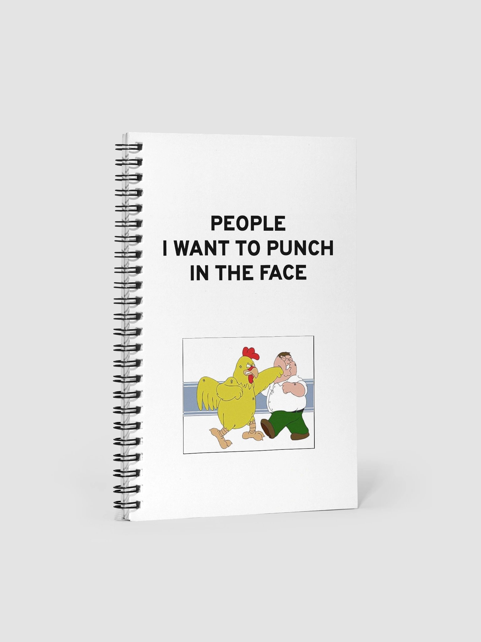 People I Want To Punch In The Face - Spiral Notebook product image (1)