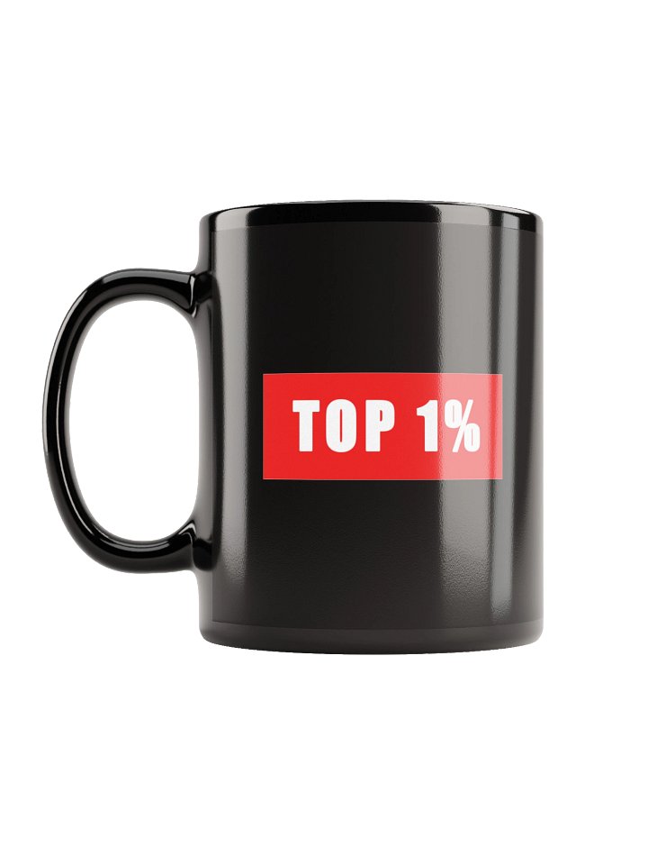 Top 1% Mug (Black) product image (1)