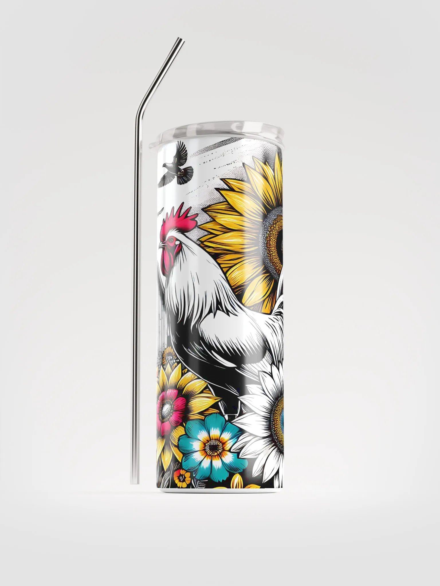 Rooster Garden Stainless Steel Tumbler product image (2)