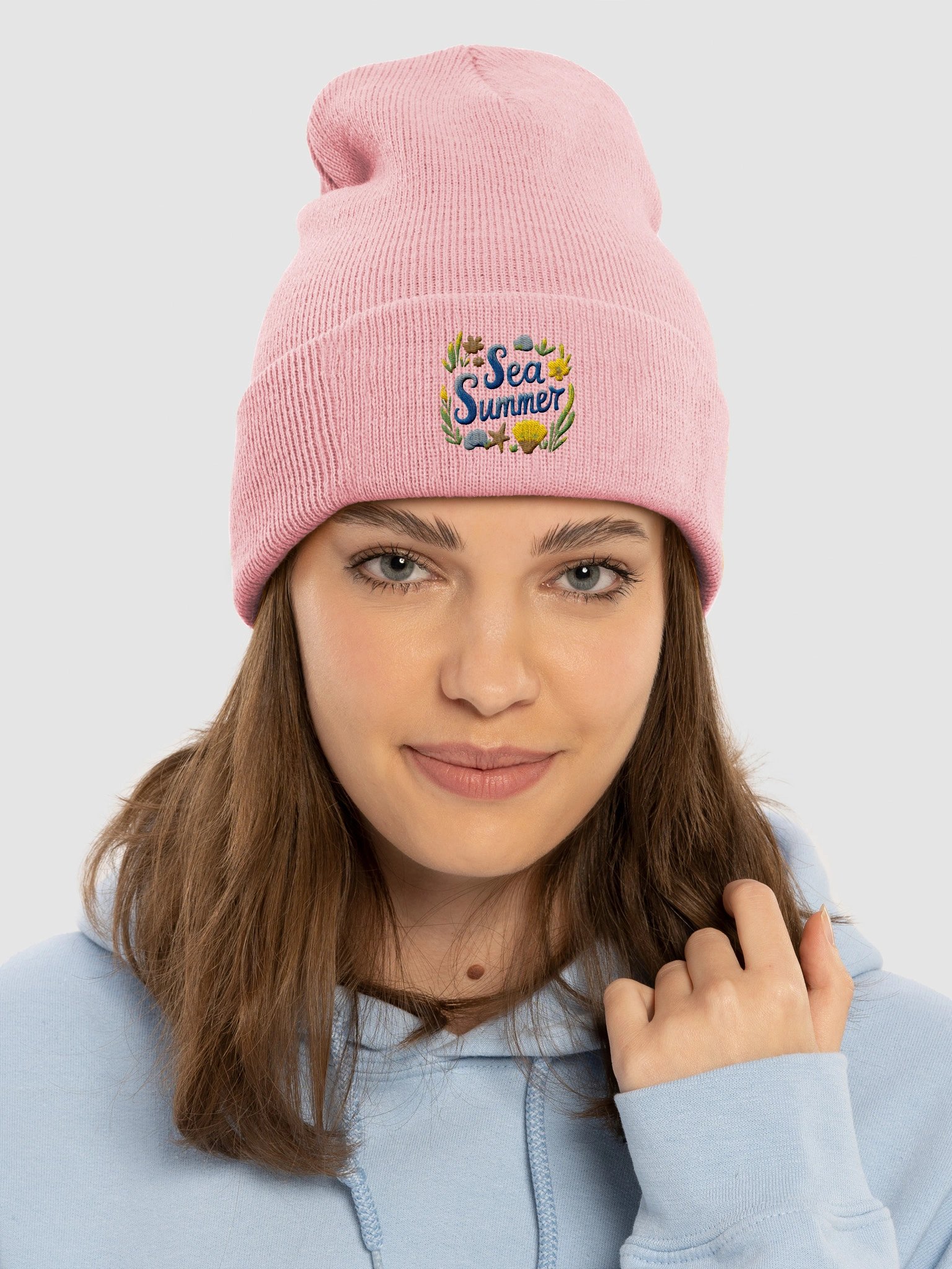 Sea Summer Yupoong Cuffed Beanie product image (21)