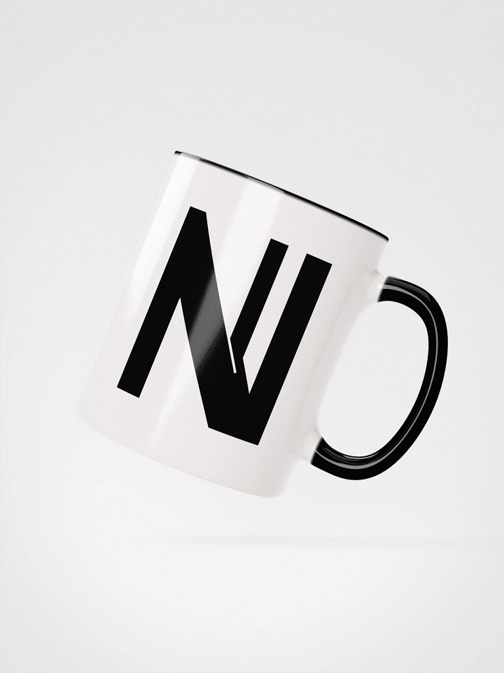 Flaskn white mug (black logo) product image (2)