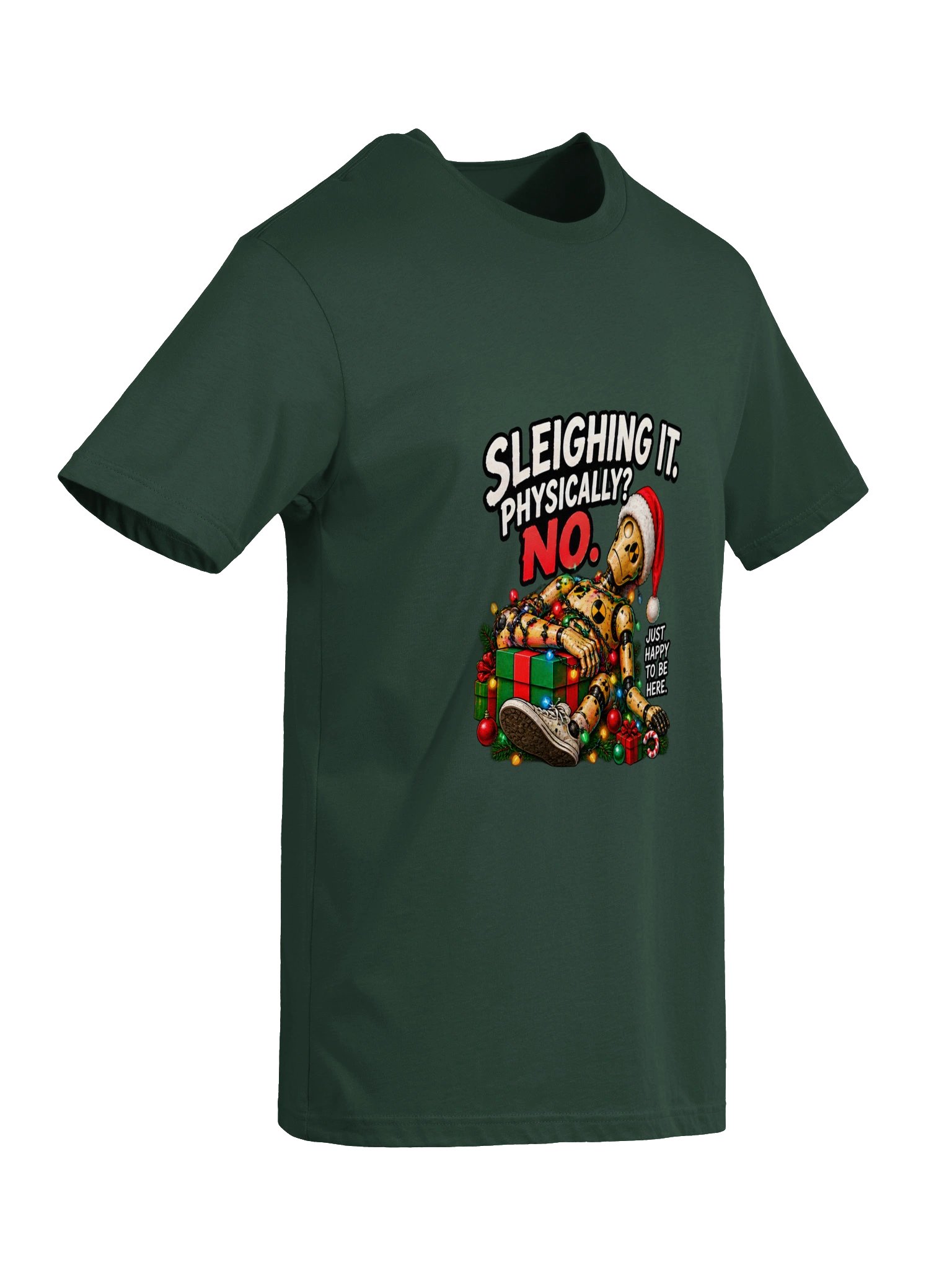 Funny Christmas Shirt — Sleighing It, Physically? No. | Broken Sleigh™ product image (7)