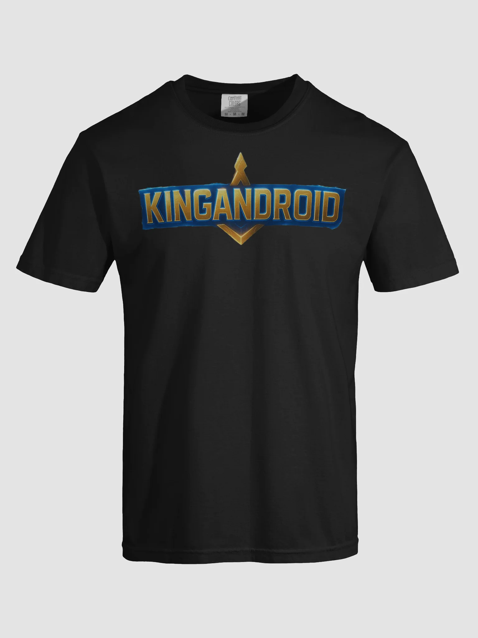 Blue and gold KingAndroid T-Shirt product image (7)