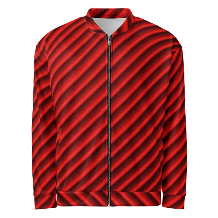 Crimson Currents Bomber Jacket product image (1)