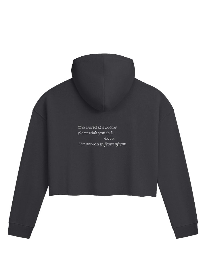 Tony Chopper Love Yourself Women’s Lightweight Cropped Hoodie product image (6)